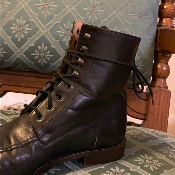 Fratelli Rossetti Leather Granny Boots - Picture 6 of 7